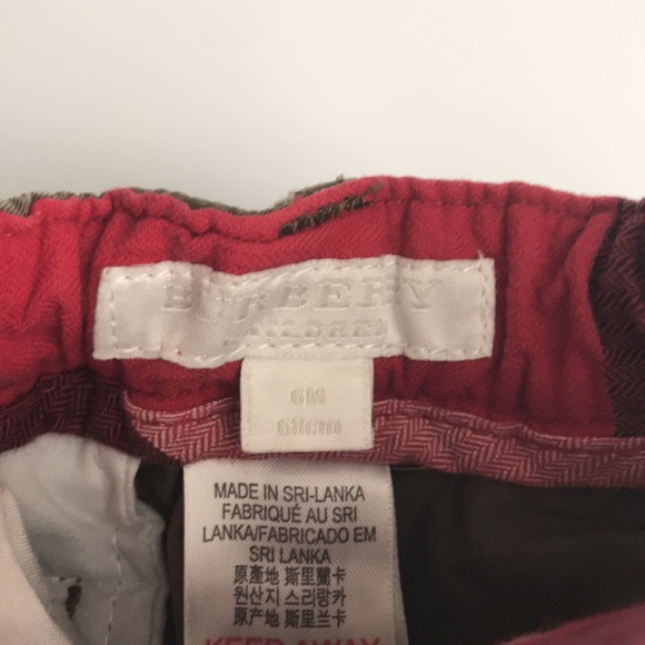Burberry Children size 6 months dark green pants - Picture 4 of 7